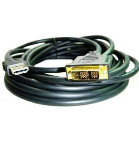 Gembird kábel HDMI (M) na DVI (M), single link pozlátené konektory, 7.5 m, čierny, bulk balenie