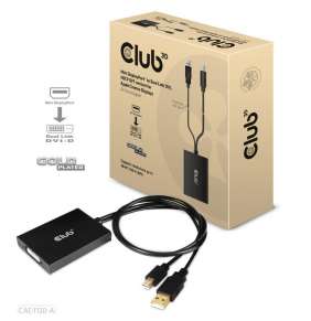 Club3D adaptér Mini DP na Dual Link DVI, verzia HDCP OFF pre Apple Cinema Displeje Aktívny adaptér