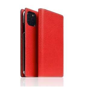 SLG Design puzdro D6 Italian Minerva Box Leather pre iPhone 11 Pro - Red