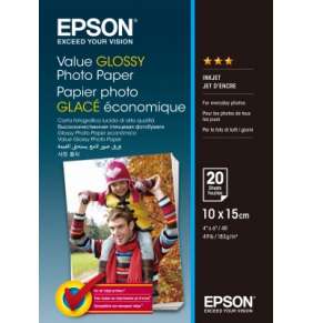 EPSON Value Glossy Photo Paper 10x15cm 20 sheet