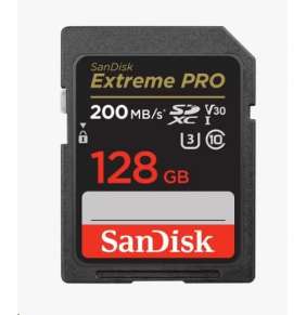 Karta SanDisk SDXC 128 GB Extreme PRO (200 MB/s triedy 10, UHS-I U3 V30)
