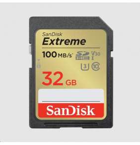 Karta SanDisk SDHC 32 GB Extreme (100 MB/s triedy 10, UHS-I U3 V30)