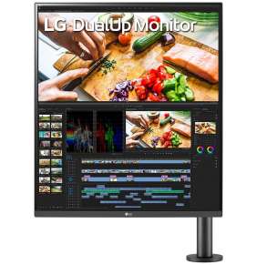LG Dual monitor 28MQ780-B / 27,6"/ IPS / 2560x2880 / 16:18 / 1000:1/ 300 cd/m2/ 5 ms /HDMI / DP/ USB-C / repro
