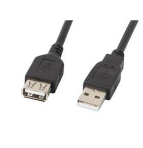 LANBERG  USB-A M / F 2.0 kabel 1,8m, černý