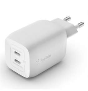 Belkin 65W Dual USB-C GaN PD Wall Charger with PPS - White