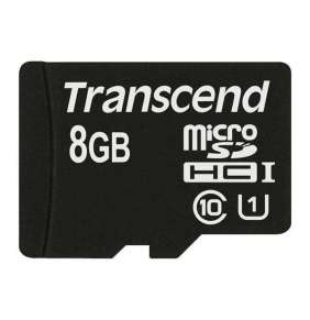 Transcend 8GB microSDHC UHS-I 400x Premium (Class 10) paměťová karta (bez adaptéru)