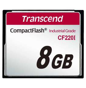 Transcend 8GB INDUSTRIAL TEMP CF220I CF CARD (SLC) Fixed disk and UDMA5