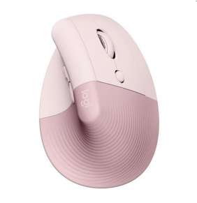 Logitech Lift Vertical ergonomická myš - ružová