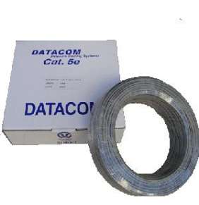 DATACOM kabel drát C5E UTP PVC 100m šedý