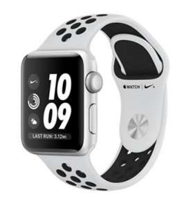 Apple Watch Nike+ GPS, Series 3, 38mm Silver Aluminium Case with Pure Platinum/Black Nike Sport Band