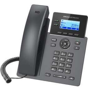 Grandstream GRP2602G VoIP telefon, 4x SIP, grafický podsvícený 2,21" displej, 2x Gbps RJ45, PoE