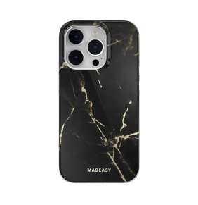 SwitchEasy kryt Marble Case pre iPhone 14 Pro - Pearl Black