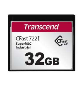 Transcend 32GB INDUSTRIAL TEMP CFAST CFX722I (MLC) paměťová karta (SLC mode), 510MB/s R, 355MB/s 