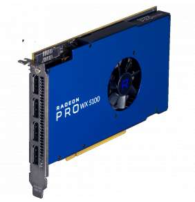 AMD Radeon Pro WX 5100 8GB GDDR5 / PCIe 3.0 / 4x DP