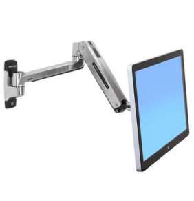 ERGOTRON LX HD Sit-Stand Wall Mount LCD Arm, Polished, velmi flexibilní rameno na zeď až 46"