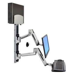 ERGOTRON LX SIT STAND WALL MOUNT SYSTEM, systém držáků na zeď, monitor (all in one), PC, klávesnice, myš