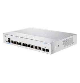Cisco switch CBS350-8T-E-2G-EU (8xGbE,2xGbE/SFP combo,fanless) - REFRESH