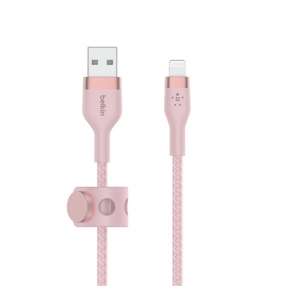 Belkin kábel Boost Charge Pro Flex USB-A to Lightning 3m - Pink