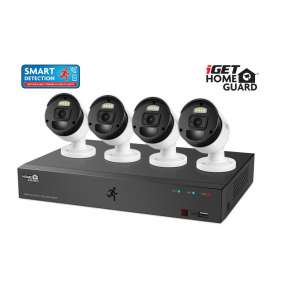 iGET HGDVK84404P - Kamerový FullHD set, SMART detekce,8CH DVR + 4xFHD 1080p kamera,Win/Mac/Andr/iOS