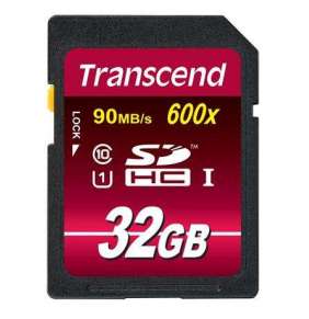 Transcend 32GB SDHC (Class 10) UHS-I 600x (Ultimate) MLC paměťová karta
