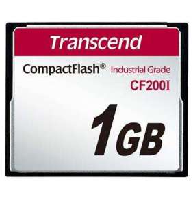 Transcend 1GB INDUSTRIAL TEMP CF200I CF CARD, paměťová karta (SLC)