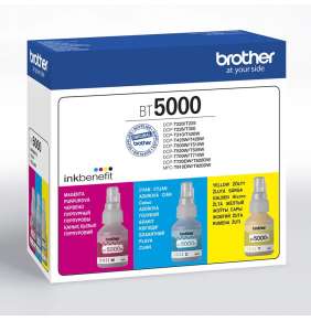 atramentová náplň BROTHER BT-5000 C/M/Y Pack DCP-T300/T500W/T700W 3x (5000 str.)