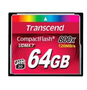 Transcend 64GB CF (800X) paměťová karta