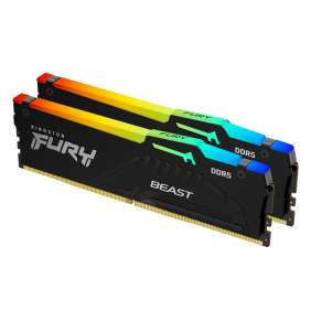 DIMM DDR5 64GB 6000MT/s CL40 (Kit of 2) KINGSTON FURY Beast RGB XMP